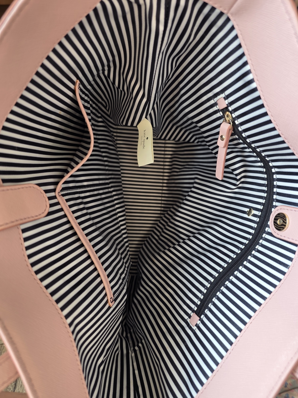 kate spade Pink Perforated Tote Bag + Wallet - Picture 9 of 12
